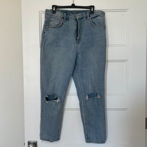 Women’s Size 14 Wild Fable Jeans Highest Rise Mom Jean Distressed